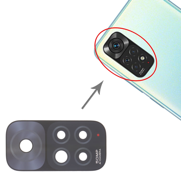 10 PCS Back Camera Lens For Xiaomi Redmi Note 11 - Camera by buy2fix | Online Shopping UK | buy2fix