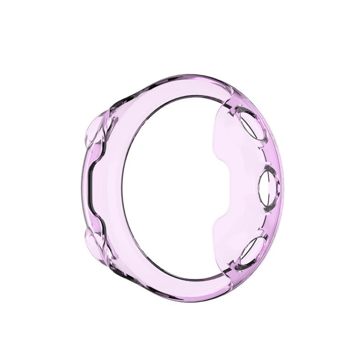 For Garmin Forerunner 45 TPU Protective Shell(Transparent Purple) - Watch Cases by buy2fix | Online Shopping UK | buy2fix