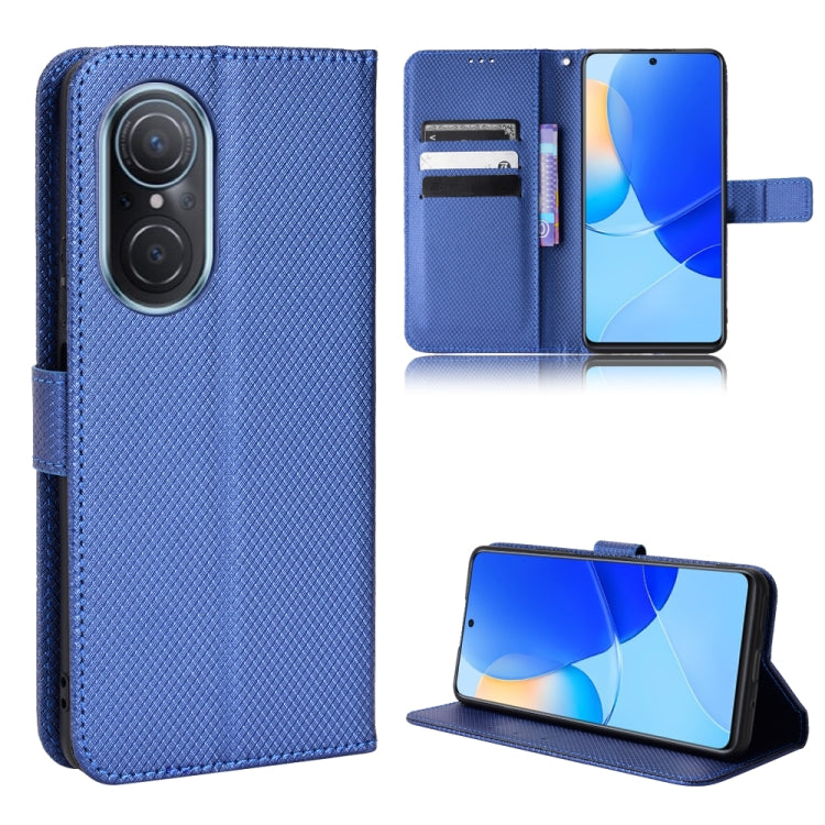For Honor 50 SE / Huawei nova 9 SE Diamond Texture Leather Phone Case(Blue) by buy2fix