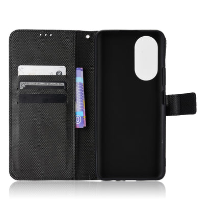 For Honor X7 Diamond Texture Leather Phone Case(Black) by buy2fix