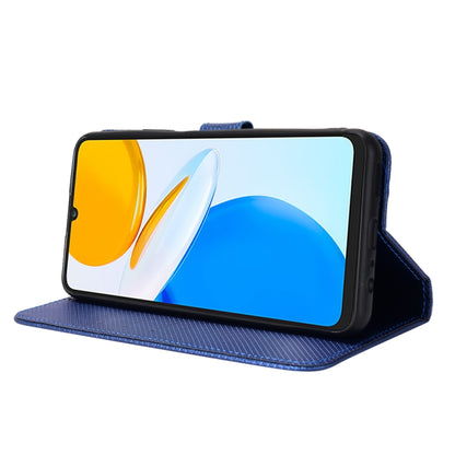 For Honor X7 Diamond Texture Leather Phone Case(Blue) by buy2fix