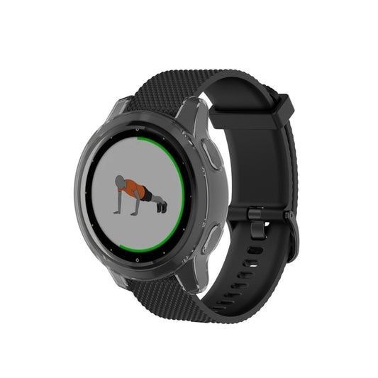 For Garmin Vivoactive 4 TPU Protective Shell(Transparent Black) - Watch Cases by buy2fix | Online Shopping UK | buy2fix