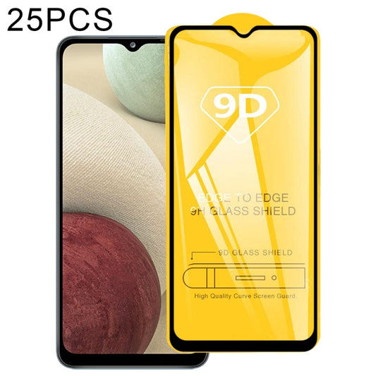 25 PCS 9D Full Glue Screen Tempered Glass Film For Samsung Galaxy A12/A12 Nacho/M12/A13 5G/A23/A04s - Galaxy Tempered Glass by buy2fix | Online Shopping UK | buy2fix
