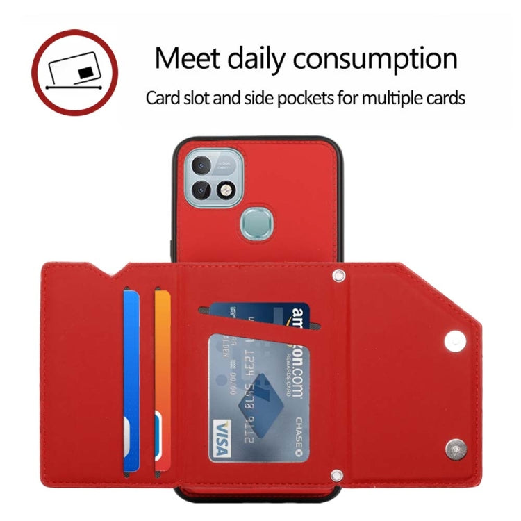 For Infinix Hot 10i / Smart 5 Pro Skin Feel PU + TPU + PC Phone Case(Red) - Infinix Cases by buy2fix | Online Shopping UK | buy2fix