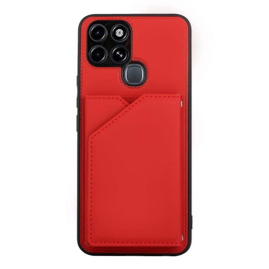 For iInfinix Smart 6 Skin Feel PU + TPU + PC Phone Case(Red) - Infinix Cases by buy2fix | Online Shopping UK | buy2fix