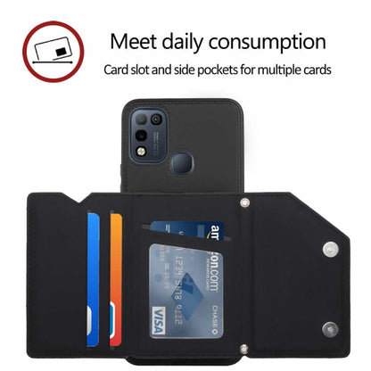 For Infinix Hot 10 Play / 11 Play Skin Feel PU + TPU + PC Phone Case(Black) - Infinix Cases by buy2fix | Online Shopping UK | buy2fix