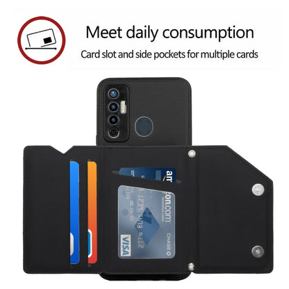 For Tecno Camon 17 Skin Feel PU + TPU + PC Phone Case(Black) by buy2fix