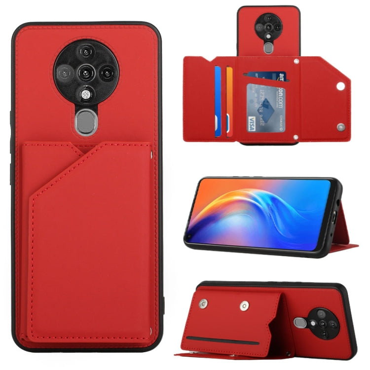 For Tecno Spark 6 Skin Feel PU + TPU + PC Phone Case(Red) by buy2fix