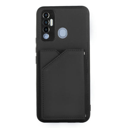 For Tecno Spark 7P Skin Feel PU + TPU + PC Phone Case(Black) - Tecno Cases by buy2fix | Online Shopping UK | buy2fix