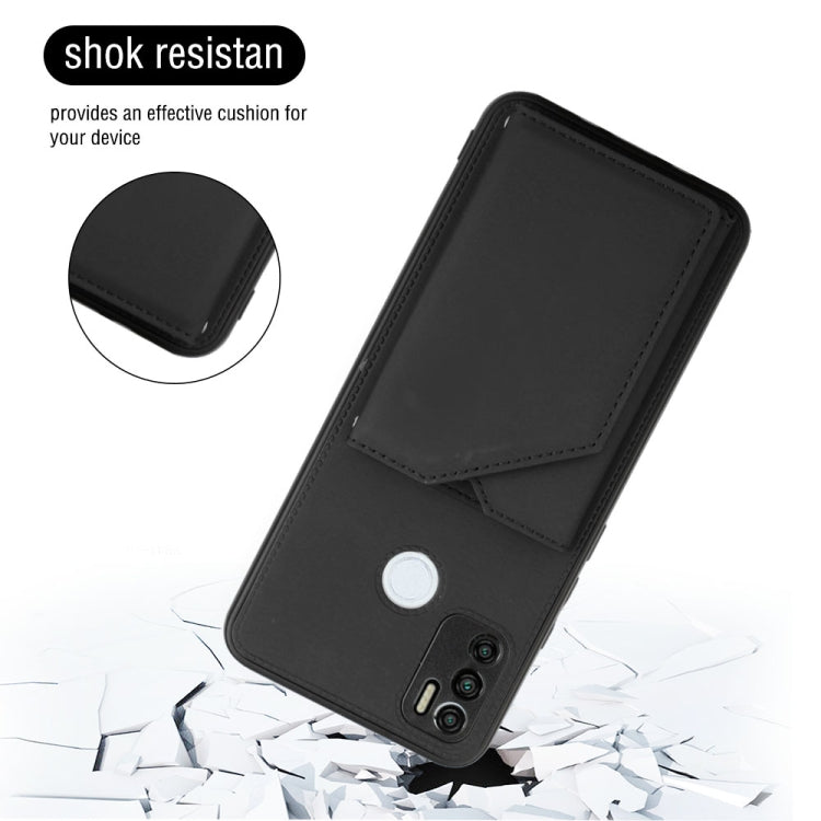 For Tecno Spark 5 Air / 6 Air Skin Feel PU + TPU + PC Phone Case(Black) by buy2fix
