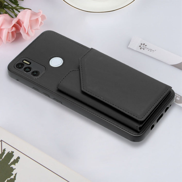 For Tecno Spark 5 Air / 6 Air Skin Feel PU + TPU + PC Phone Case(Black) by buy2fix