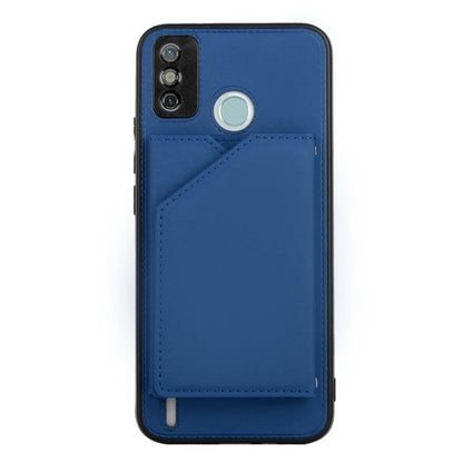 For Tecno Spark 6 Go / Go 2020 Skin Feel PU + TPU + PC Phone Case(Blue) by buy2fix