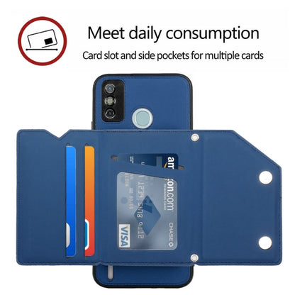 For Tecno Spark 6 Go / Go 2020 Skin Feel PU + TPU + PC Phone Case(Blue) by buy2fix