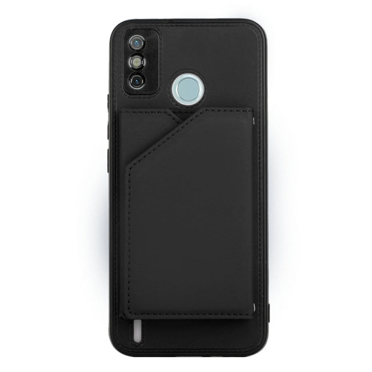 For Tecno Spark 6 Go / Go 2020 Skin Feel PU + TPU + PC Phone Case(Black) by buy2fix