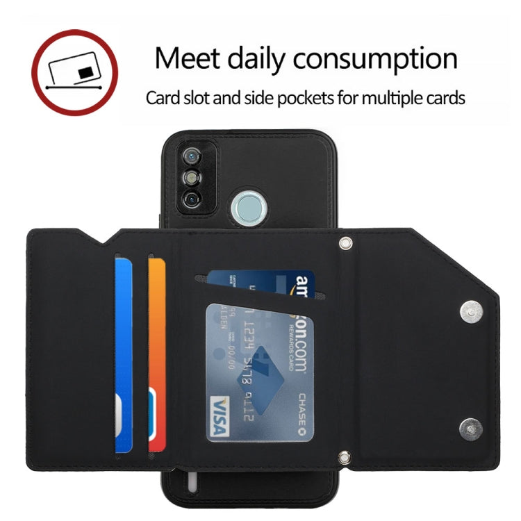 For Tecno Spark 6 Go / Go 2020 Skin Feel PU + TPU + PC Phone Case(Black) by buy2fix