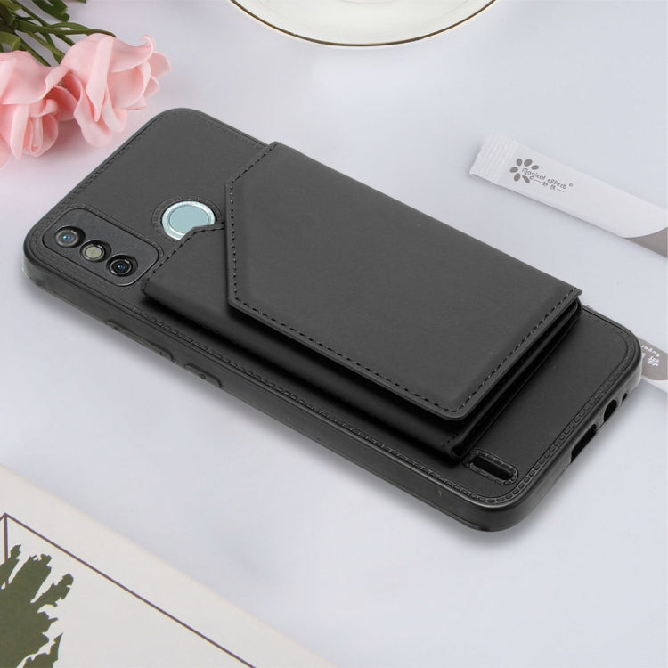 For Tecno Spark 6 Go / Go 2020 Skin Feel PU + TPU + PC Phone Case(Black) by buy2fix