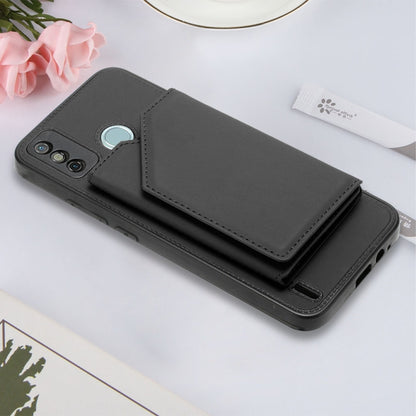 For Tecno Spark 6 Go / Go 2020 Skin Feel PU + TPU + PC Phone Case(Black) by buy2fix