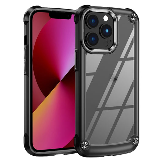 For iPhone 13 Pro Max TPU + PC Lens Protection Phone Case (Black) - iPhone 13 Pro Max Cases by buy2fix | Online Shopping UK | buy2fix