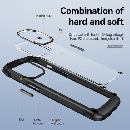 For iPhone 13 Pro Max TPU + PC Lens Protection Phone Case (Black) - iPhone 13 Pro Max Cases by buy2fix | Online Shopping UK | buy2fix