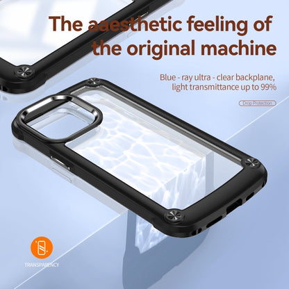 For iPhone 13 Pro Max TPU + PC Lens Protection Phone Case (Black) - iPhone 13 Pro Max Cases by buy2fix | Online Shopping UK | buy2fix