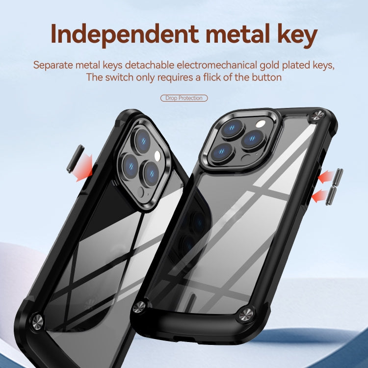 For iPhone 13 Pro Max TPU + PC Lens Protection Phone Case (Black) - iPhone 13 Pro Max Cases by buy2fix | Online Shopping UK | buy2fix