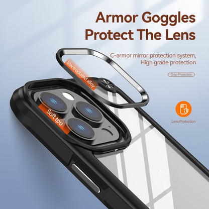 For iPhone 13 Pro Max TPU + PC Lens Protection Phone Case (Black) - iPhone 13 Pro Max Cases by buy2fix | Online Shopping UK | buy2fix