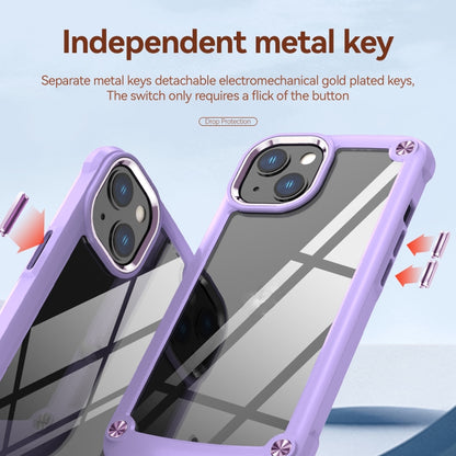 For iPhone 11 TPU + PC Lens Protection Phone Case (Purple) - iPhone 11 Cases by buy2fix | Online Shopping UK | buy2fix