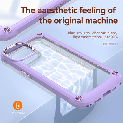 For iPhone 11 TPU + PC Lens Protection Phone Case (Purple) - iPhone 11 Cases by buy2fix | Online Shopping UK | buy2fix