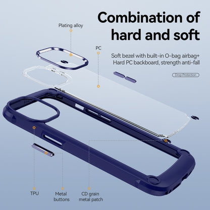 For iPhone 11 Pro TPU + PC Lens Protection Phone Case(Blue) - iPhone 11 Pro Cases by buy2fix | Online Shopping UK | buy2fix