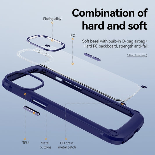 For iPhone 11 Pro TPU + PC Lens Protection Phone Case(Blue) - iPhone 11 Pro Cases by buy2fix | Online Shopping UK | buy2fix