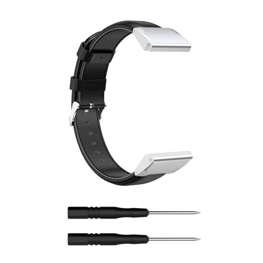 For Garmin Fenix 6S / Fenix 7S Oil Wax Calfskin Leather Watch Band(Black) - Watch Bands by buy2fix | Online Shopping UK | buy2fix