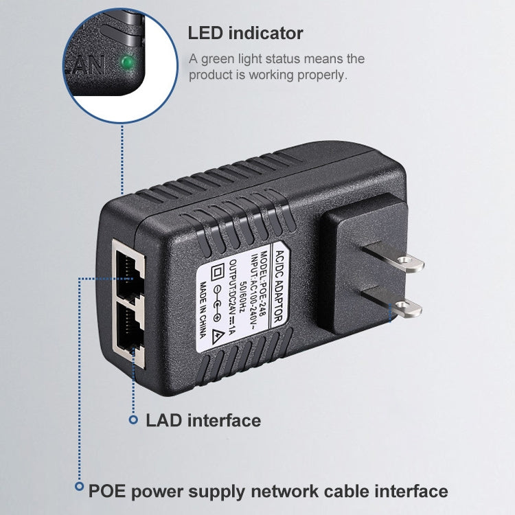 12V 2A Router AP Wireless POE / LAD Power Adapter(EU Plug) by buy2fix