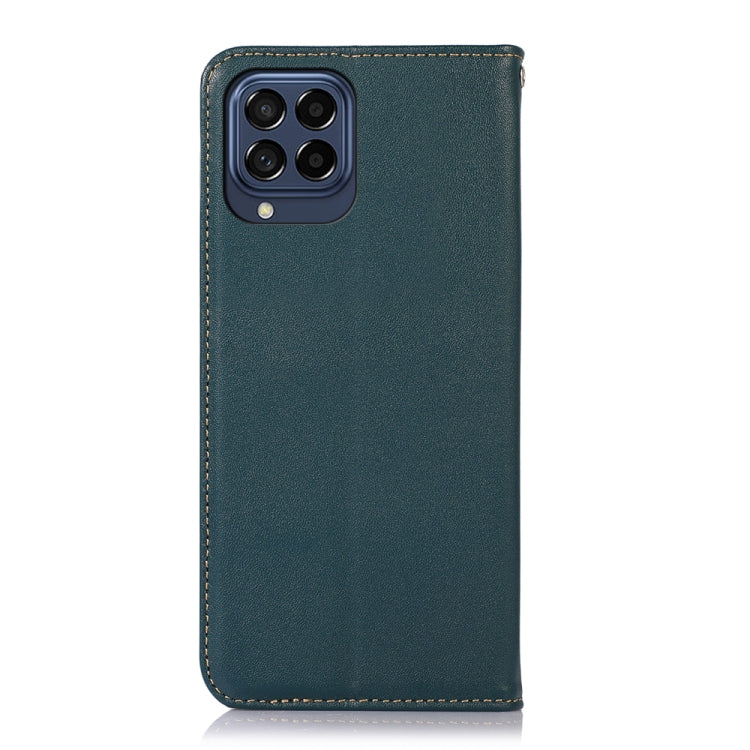 For Samsung Galaxy M53 5G KHAZNEH Nappa Top Layer Cowhide Leather Phone Case(Green) by buy2fix