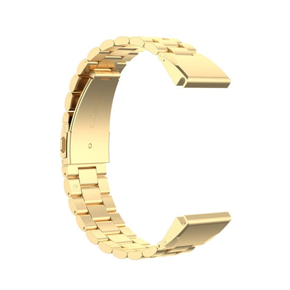 For Garmin Fenix 5 Stainless Steel Watch Band(Golden) - Watch Bands by buy2fix | Online Shopping UK | buy2fix