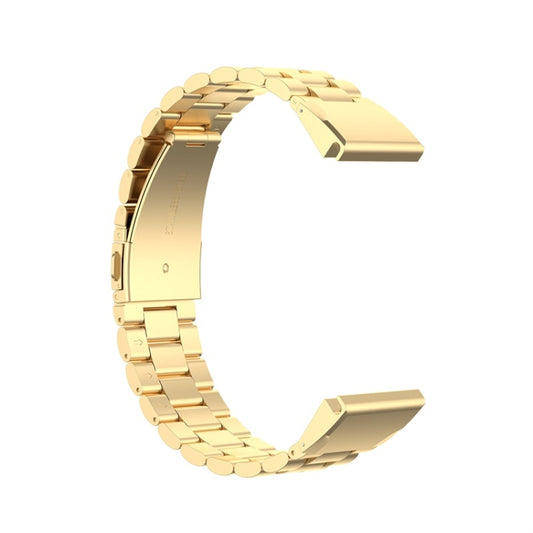 For Garmin Fenix 5 Stainless Steel Watch Band(Golden) - Watch Bands by buy2fix | Online Shopping UK | buy2fix