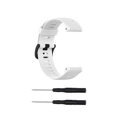 For Garmin Forerunner 945 Silicone Watch Band(White) - Watch Bands by buy2fix | Online Shopping UK | buy2fix