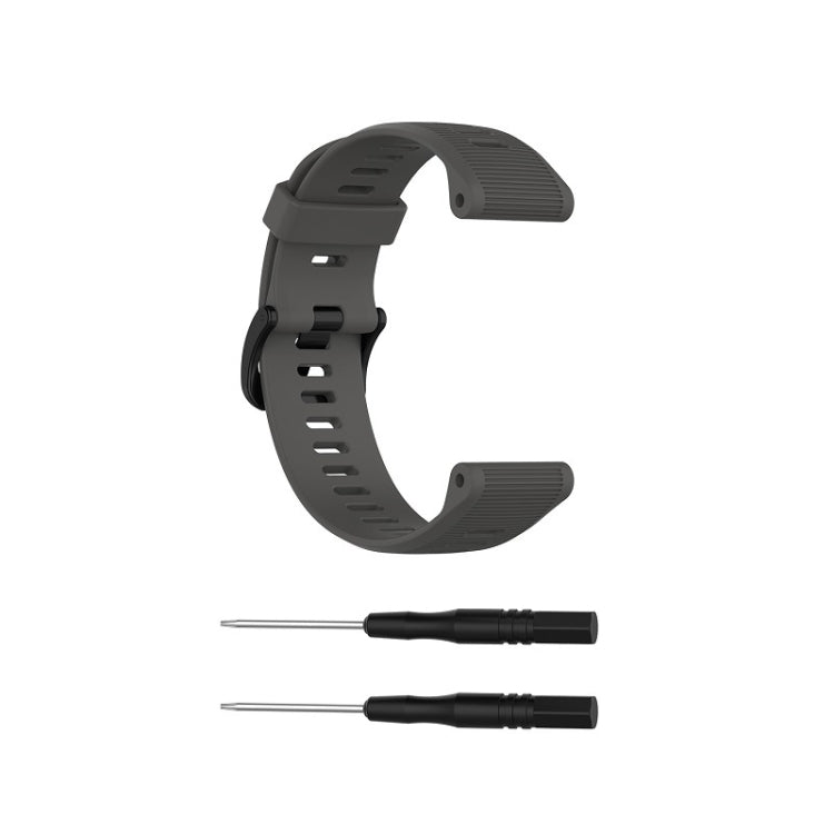 For Garmin Forerunner 945 Silicone Watch Band(Gray) - Watch Bands by buy2fix | Online Shopping UK | buy2fix