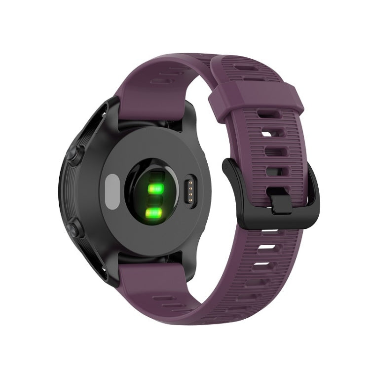 For Garmin Forerunner 945 Silicone Watch Band(Purple) - Watch Bands by buy2fix | Online Shopping UK | buy2fix