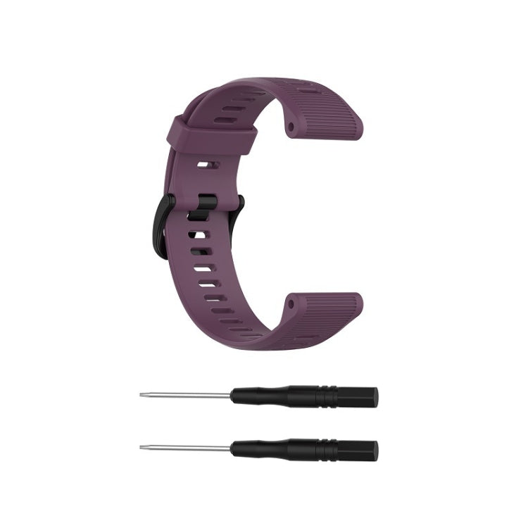 For Garmin Forerunner 945 Silicone Watch Band(Purple) - Watch Bands by buy2fix | Online Shopping UK | buy2fix