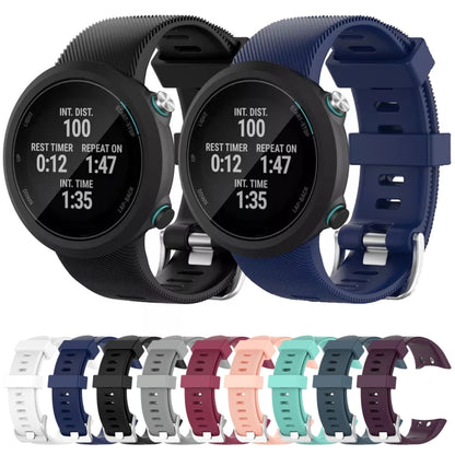For Garmin Swim 2 Silicone Watch Band(Black) - Watch Bands by buy2fix | Online Shopping UK | buy2fix