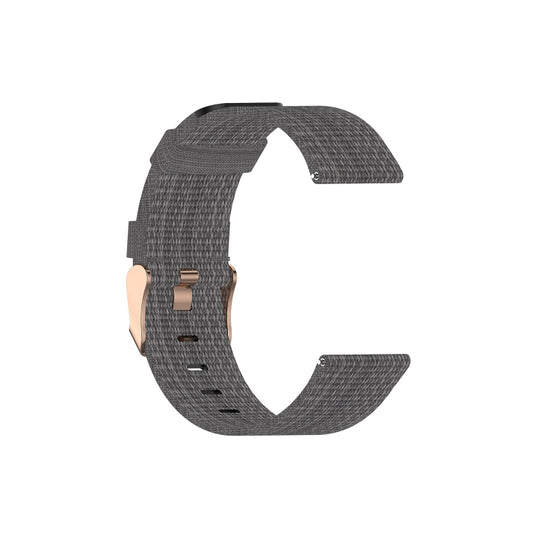 For Garmin Vivoactive 3 Nylon Watch Band(Dark Gray) - Watch Bands by buy2fix | Online Shopping UK | buy2fix