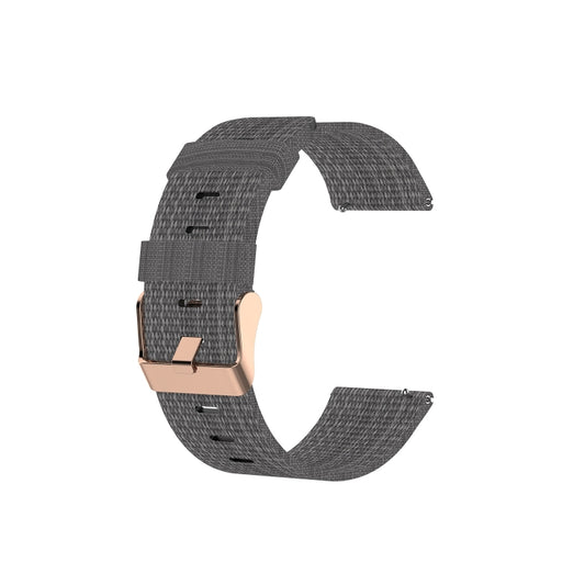 For Garmin Vivoactive 3 Nylon Watch Band(Dark Gray) - Watch Bands by buy2fix | Online Shopping UK | buy2fix