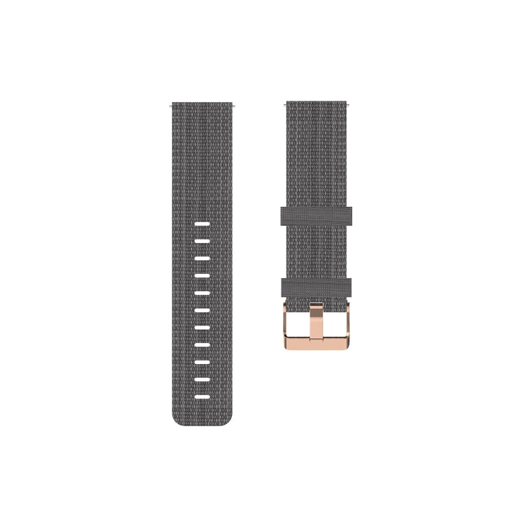 For Garmin Vivoactive 3 Nylon Watch Band(Dark Gray) - Watch Bands by buy2fix | Online Shopping UK | buy2fix