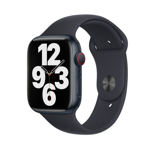 Silicone Watch Band For Apple Watch 42mm / 41mm / 40mm / 38mm(Midnight Black) by buy2fix