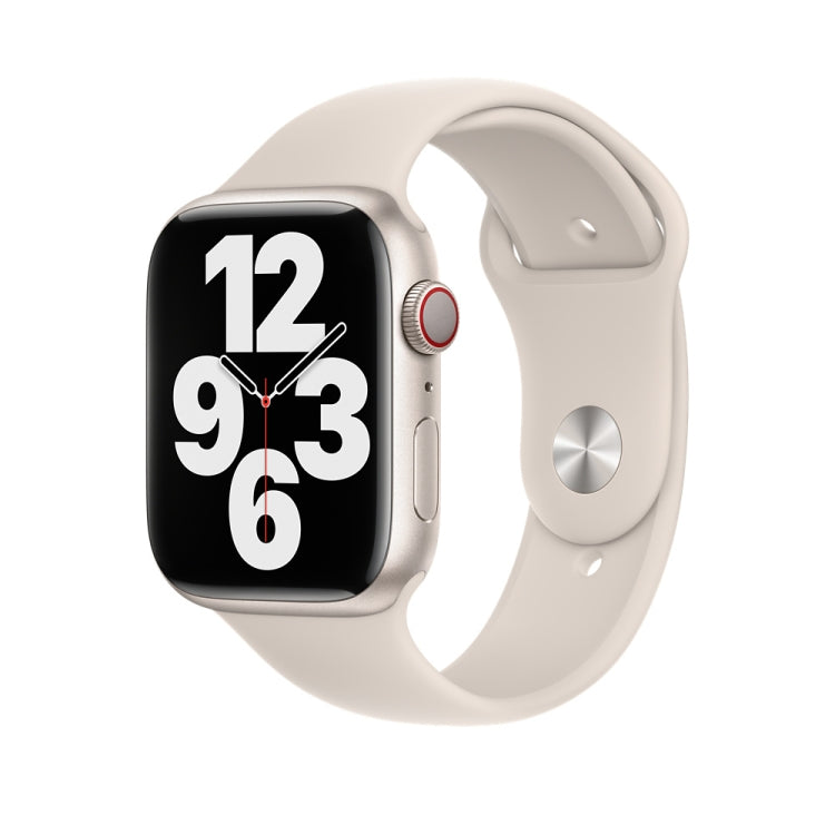 Silicone Watch Band For Apple Watch 42mm / 41mm / 40mm / 38mm(Starlight) - Watch Bands by buy2fix | Online Shopping UK | buy2fix