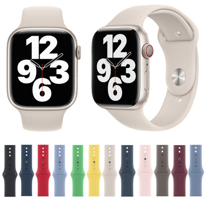 Silicone Watch Band For Apple Watch 42mm / 41mm / 40mm / 38mm(Starlight) - Watch Bands by buy2fix | Online Shopping UK | buy2fix
