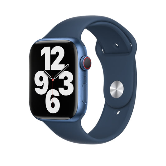 Silicone Watch Band For Apple Watch 46mm / 49mm / 45mm / 44mm(Abyss Blue) by buy2fix