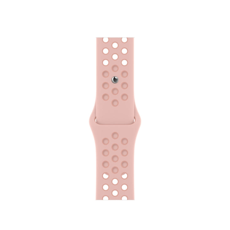 Sport Silicone Watch Band For Apple Watch Series 8&7 41mm / SE 2&6&SE&5&4 40mm / 3&2&1 38mm(Pink Oxford/Rose Whisper) - Smart Wear by buy2fix | Online Shopping UK | buy2fix