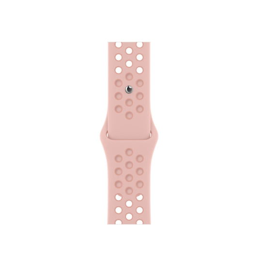 Sport Silicone Watch Band For Apple Watch Series 9&8&7 41mm / SE 3&SE 2&6&SE&5&4 40mm / 3&2&1 38mm(Pink Oxford/Rose Whisper) - Watch Bands by buy2fix | Online Shopping UK | buy2fix