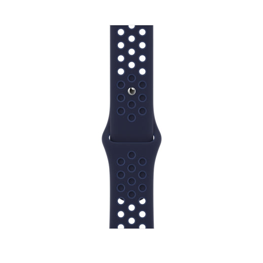 Sport Silicone Watch Band For Apple Watch Ultra 49mm&Watch Ultra 2 49mm / Series 9&8&7 45mm / SE 3&SE 2&6&SE&5&4 44mm / 3&2&1 42mm(Midnight Navy/Mystic Navy) - Watch Bands by buy2fix | Online Shopping UK | buy2fix